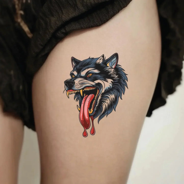 Unique Wolf Temporary Tattoo Ideas