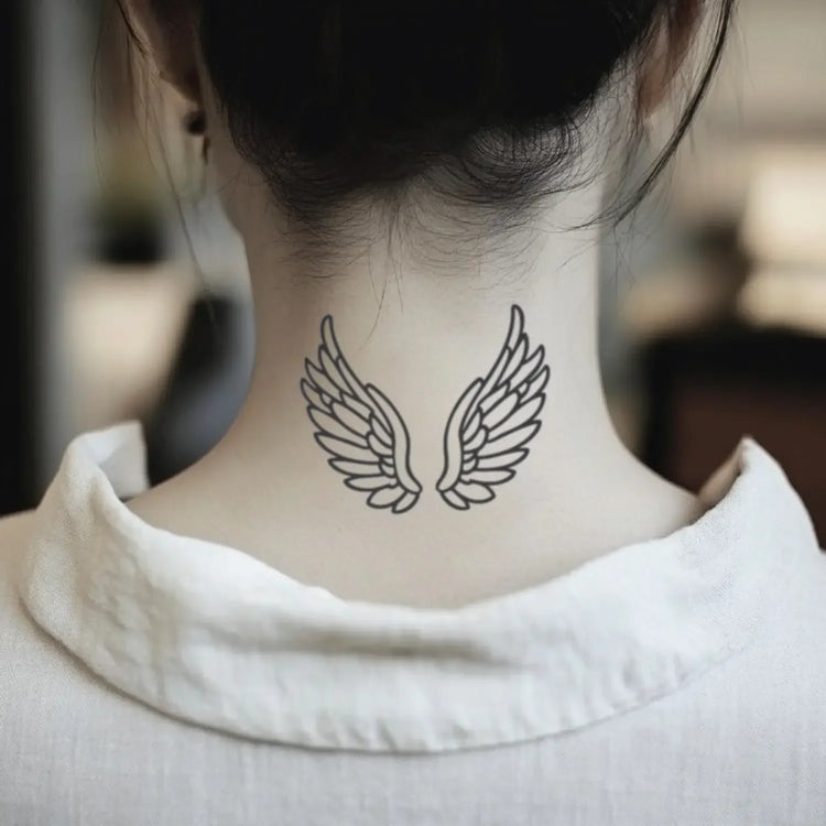 Unique Neck Temporary Tattoo Ideas for Men and Women