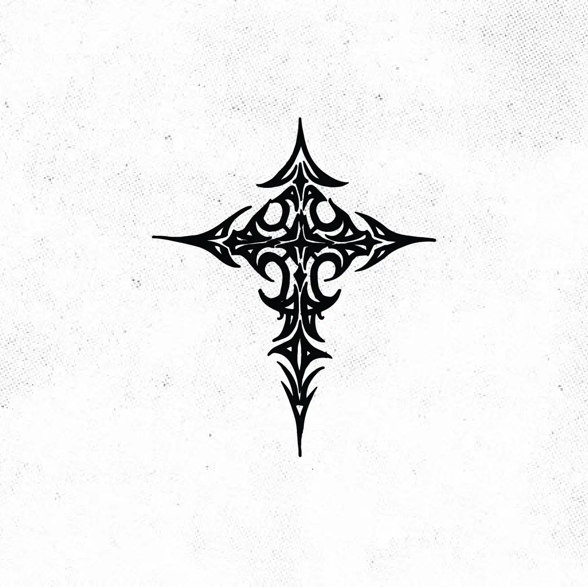 Tribal Cross Tattoo Idea Desgin Digital Artwork Vector File