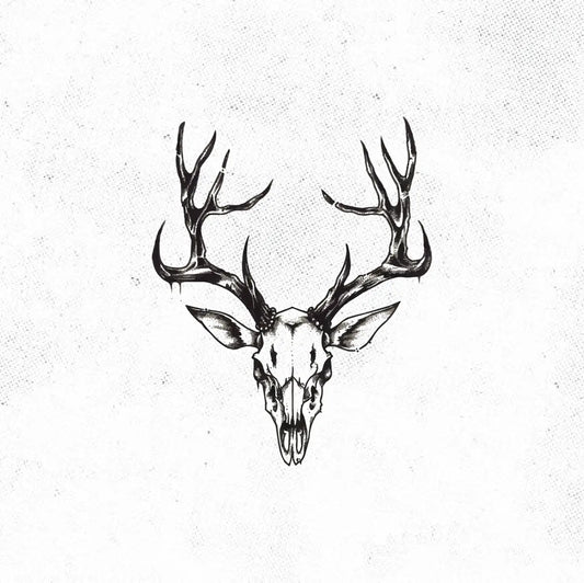 Deer Animal Skull Tattoo Idea Desgin Digital Artwork Vector File