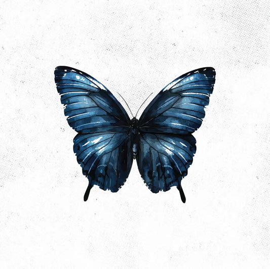 Blue Butterfly Tattoo Idea Desgin Digital Artwork Vector File