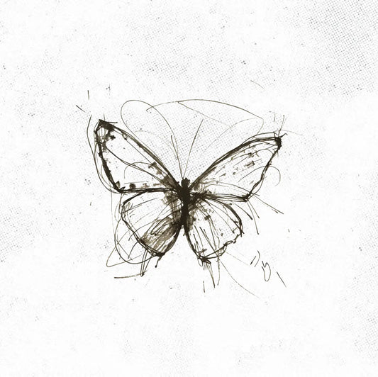 Butterfly Sketch Tattoo Idea Design Digital Artwork Vector File