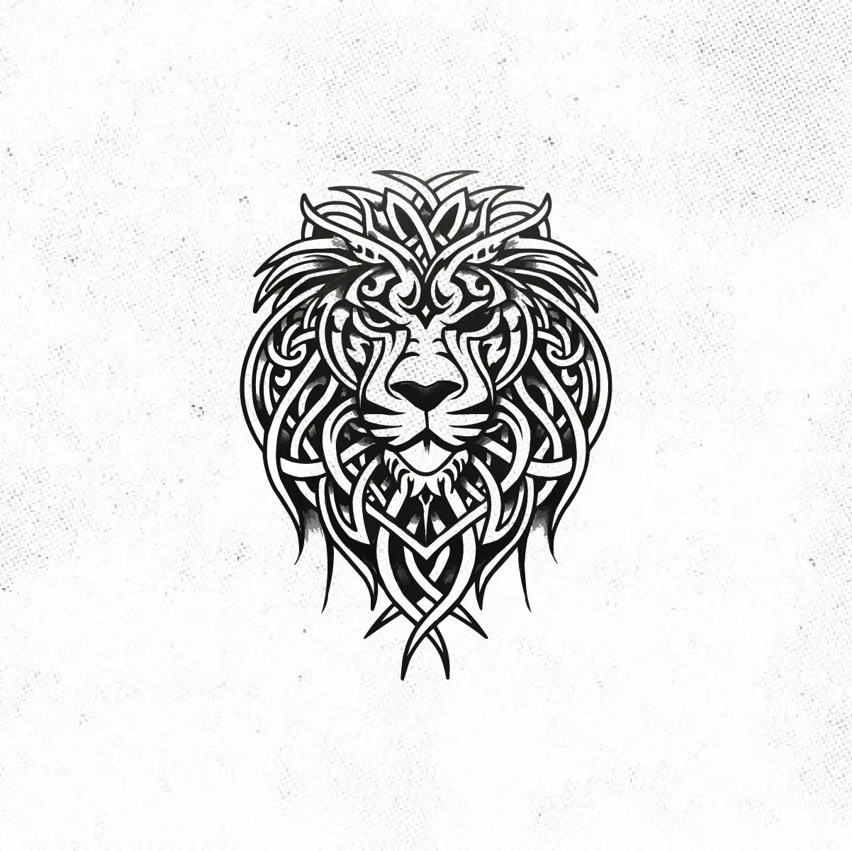 Celtic Lion Tattoo Idea Design Digital Artwork Vector File