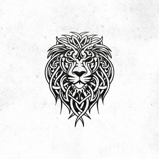 Celtic Lion Tattoo Idea Design Digital Artwork Vector File