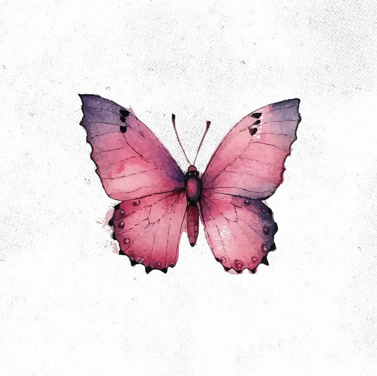 Pink Butterfly Tattoo Idea Design Digital Artwork Vector File