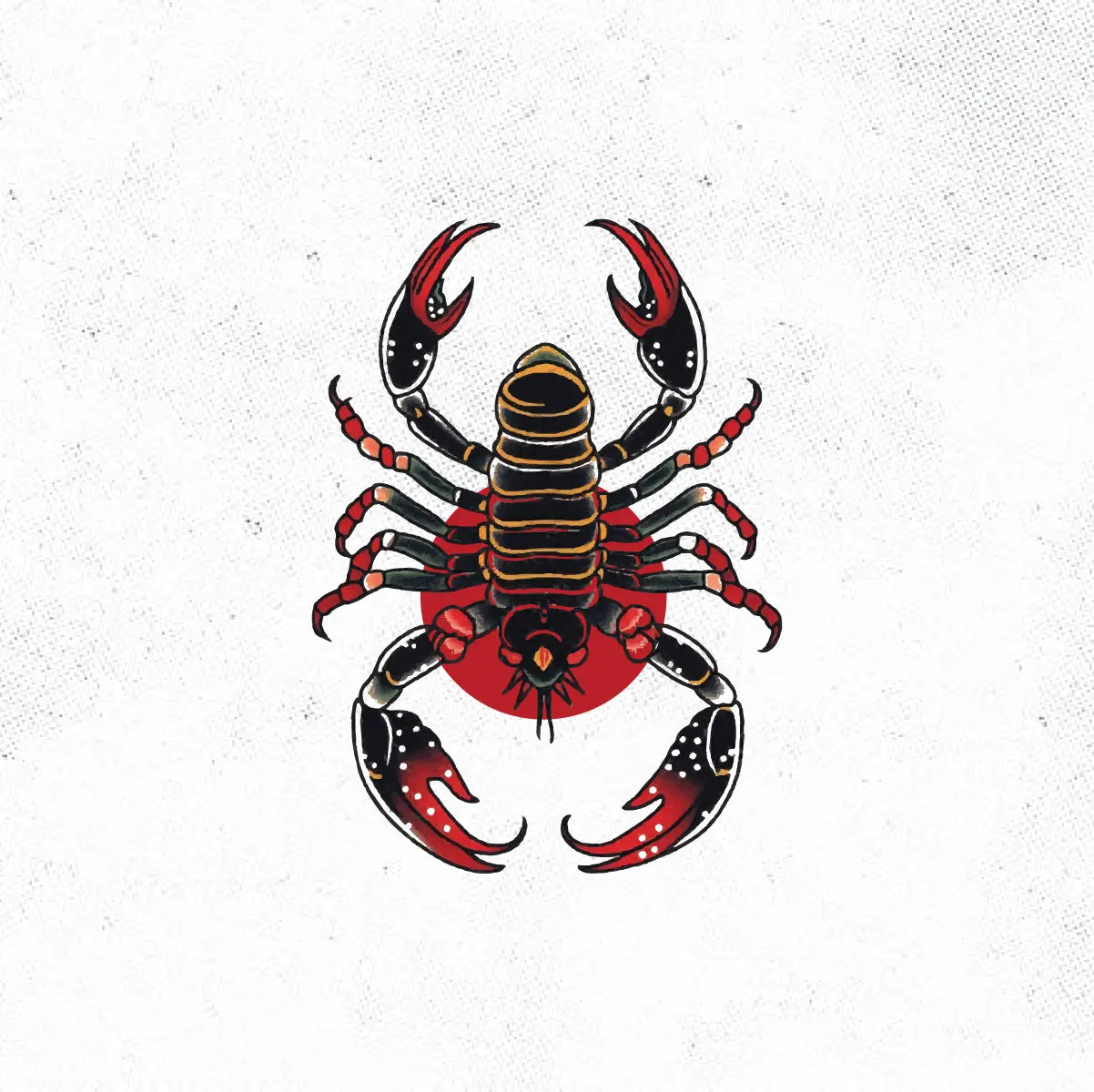 Traditional Scorpion Tattoo Idea Design Digital Artwork Vector File