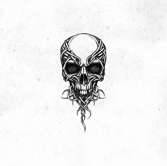 Celtic Skull Tattoo Idea Design Digital Artwork Vector File