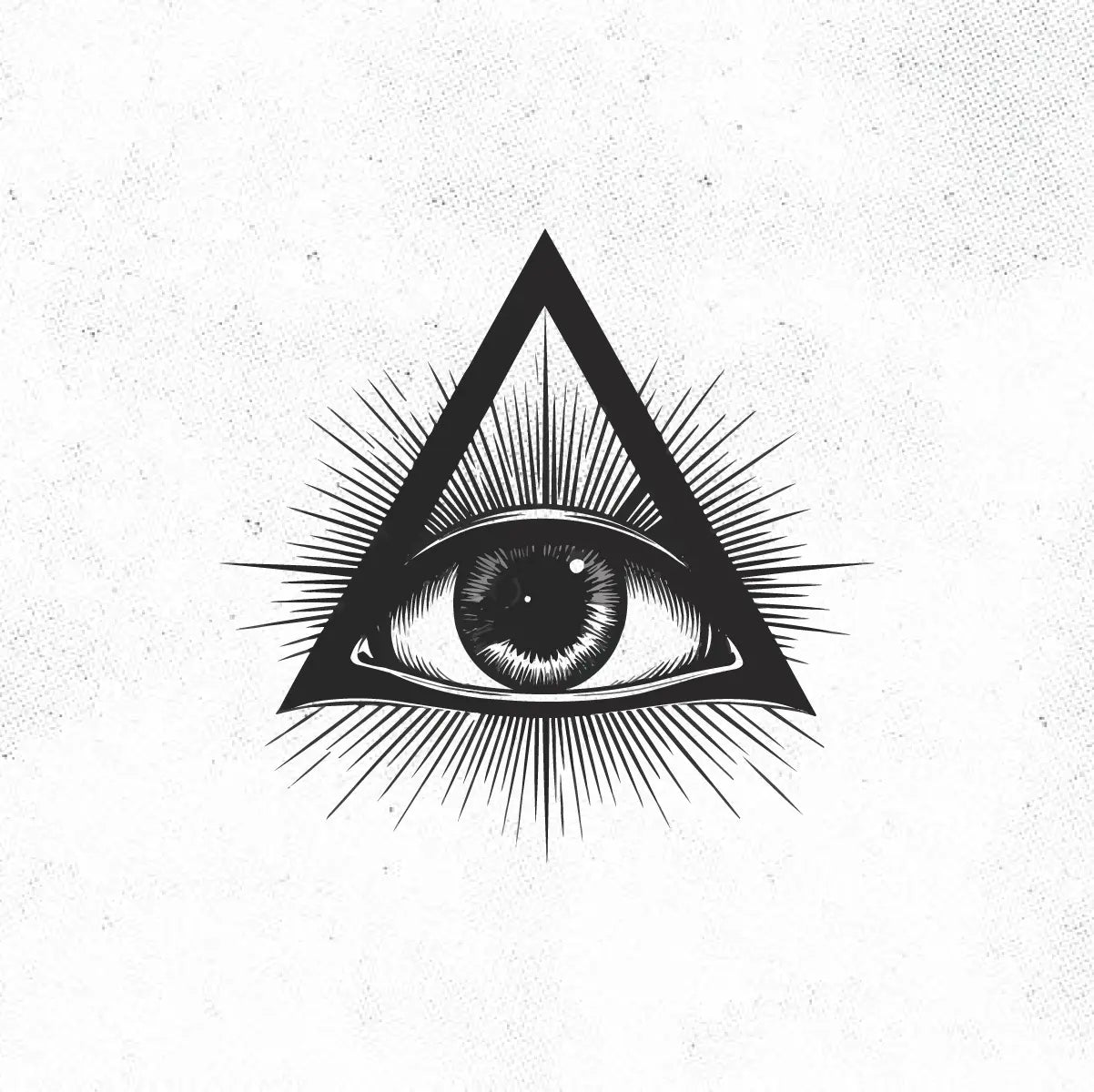 All Seeing Third Eye Tattoo Idea Design Digital Artwork Vector File