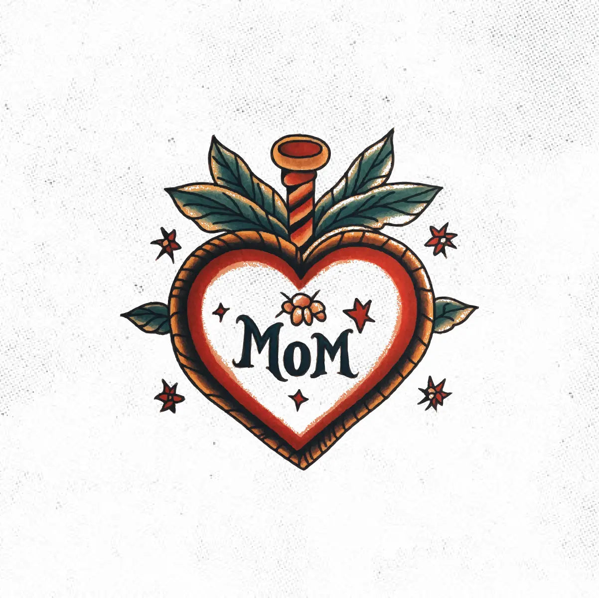 Traditional Memorial Mom Tattoo Idea Design Digital Artwork Vector File