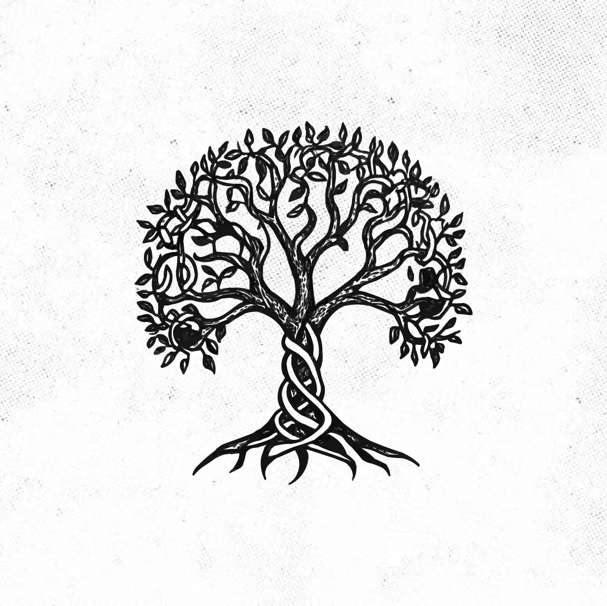 Simple Celtic Tree of Life Tattoo Idea Design Digital Artwork Vector File