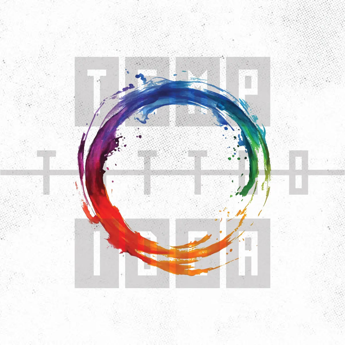 rainbow zen circle watercolor lgbtq gay lesbian tattoo idea design drawing flash digital artwork vector file