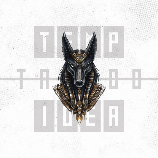 egyptian anubis tattoo idea design drawing flash digital artwork vector file