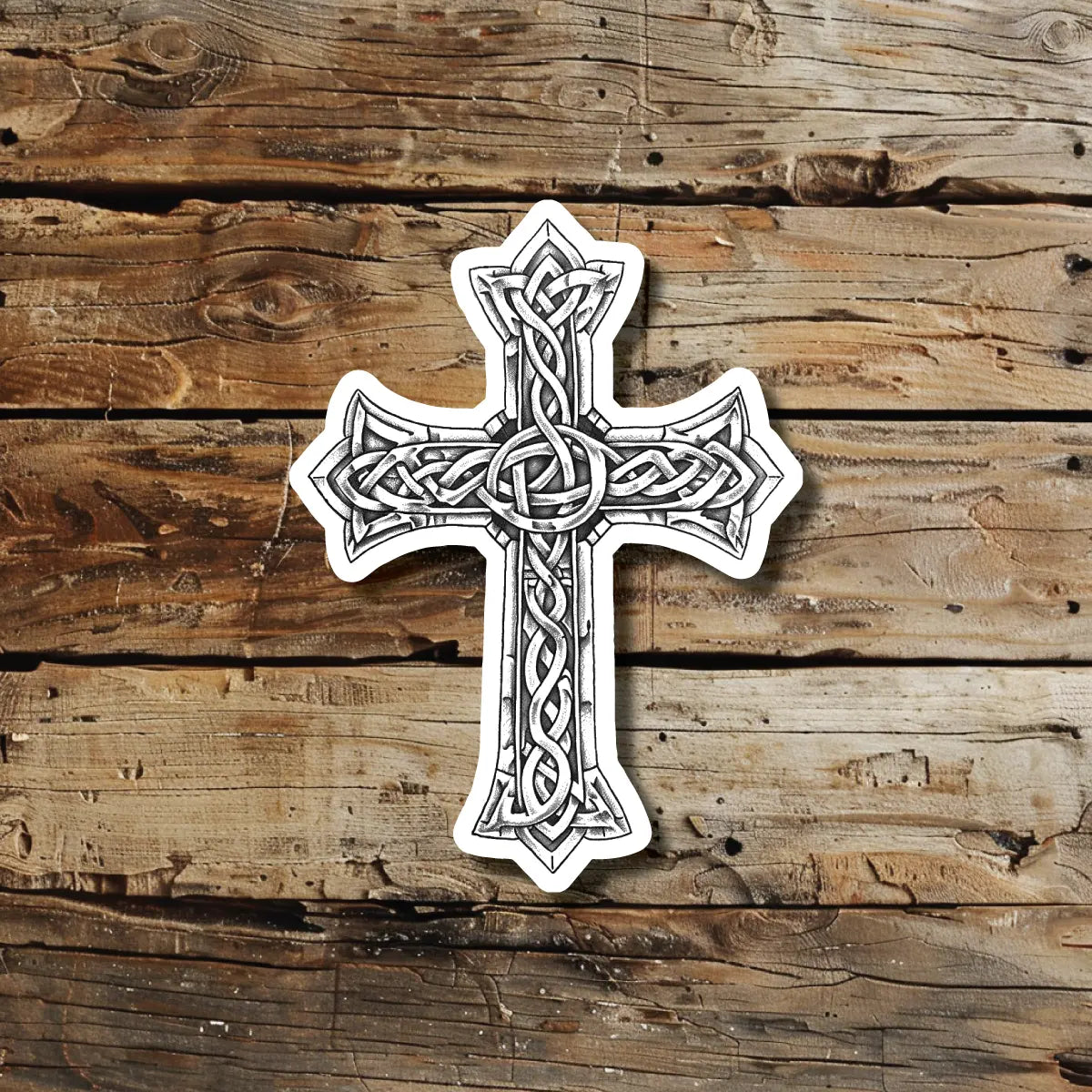 Celtic Cross Temporary Tattoo Idea Design Sticker