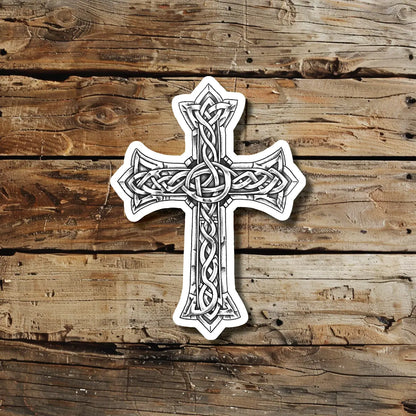 Celtic Cross Temporary Tattoo Idea Design Sticker