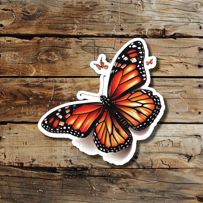 Realistic Butterfly Temporary Tattoo Idea Design Sticker