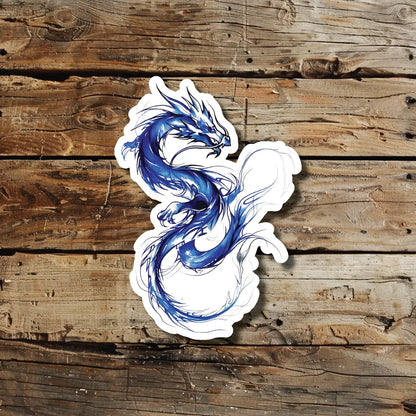 Blue Dragon Temporary Tattoo Idea Design Sticker