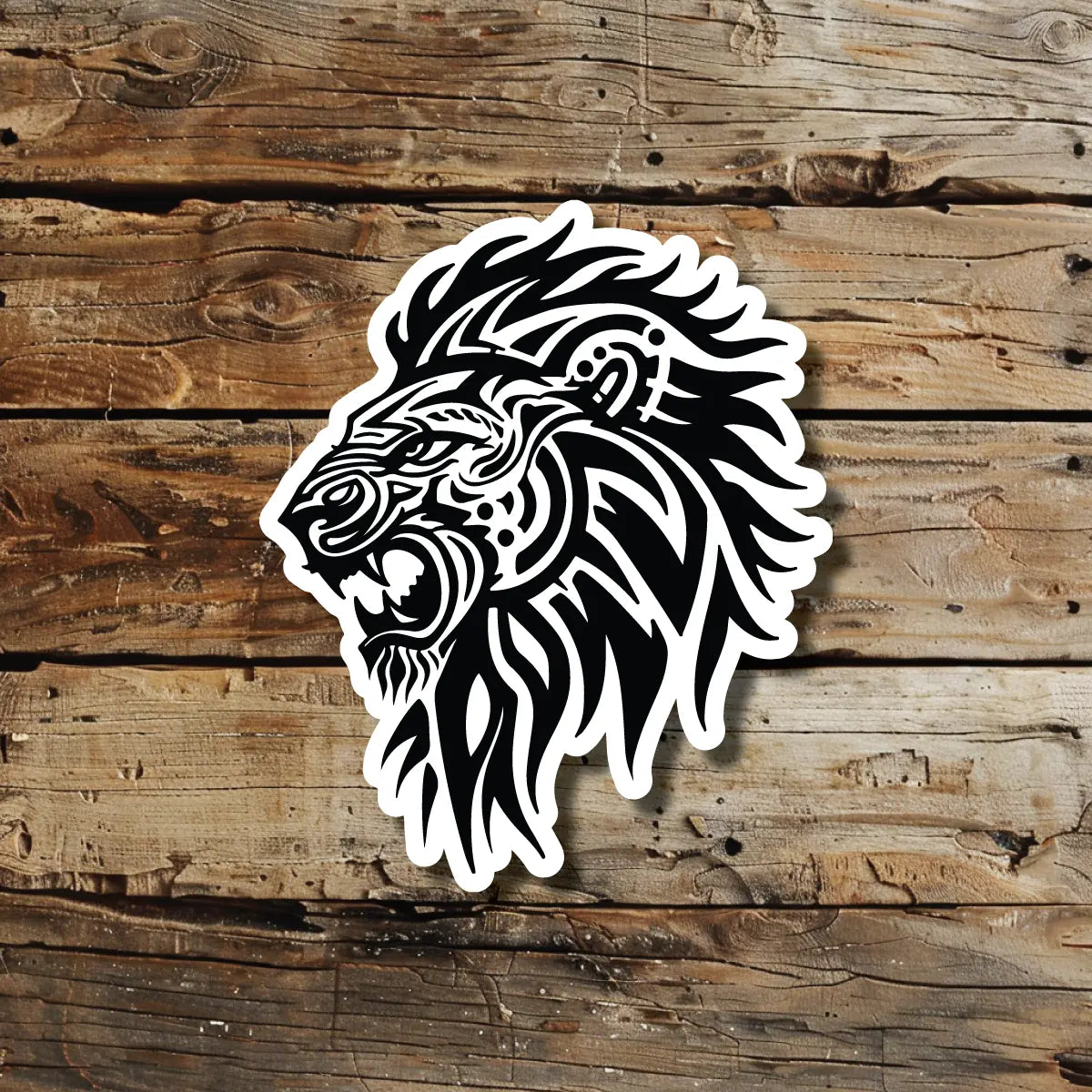 Tribal Lion Tattoo Idea Design Sticker