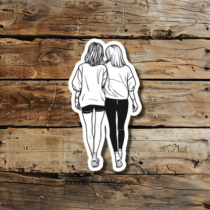 best cool simple small black white grey color best friend bff fine line illustrative outline fake realistic temporary tattoo sticker design idea drawing for men and women