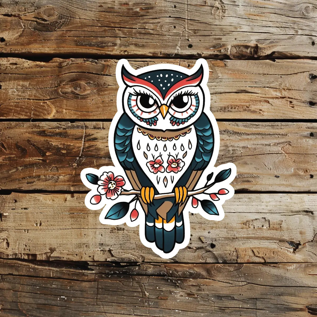 best cool simple small black white grey color Polynesian Traditional Owl Animal fake temporary tattoo sticker design idea for men and women