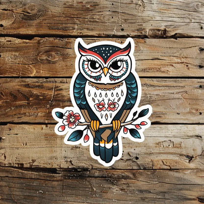 best cool simple small black white grey color Polynesian Traditional Owl Animal fake temporary tattoo sticker design idea for men and women