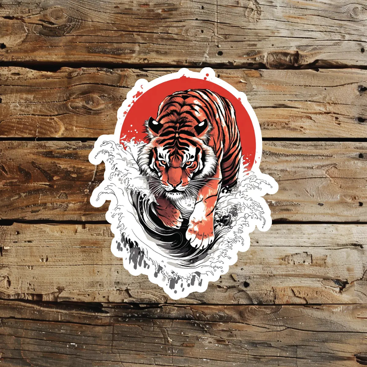 best cool simple small black white grey color Japanese Japanese Tiger Animal fake temporary tattoo sticker design idea for men and women