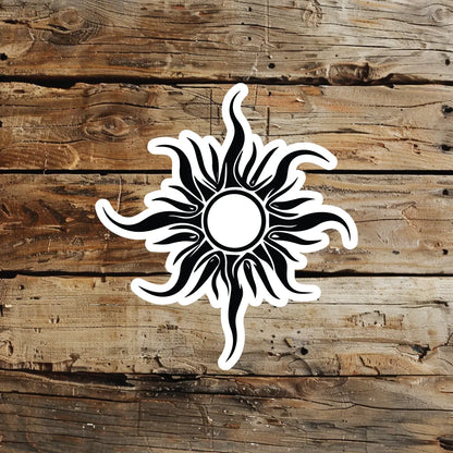 best cool simple small black white grey color Minimalist, Tribal Simple Tribal Sun Space fake temporary tattoo sticker design idea for men and women