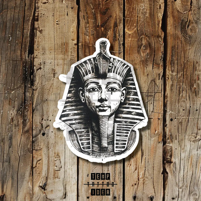 egyptian pharaoh tattoo idea design drawing flash vinyl sticker